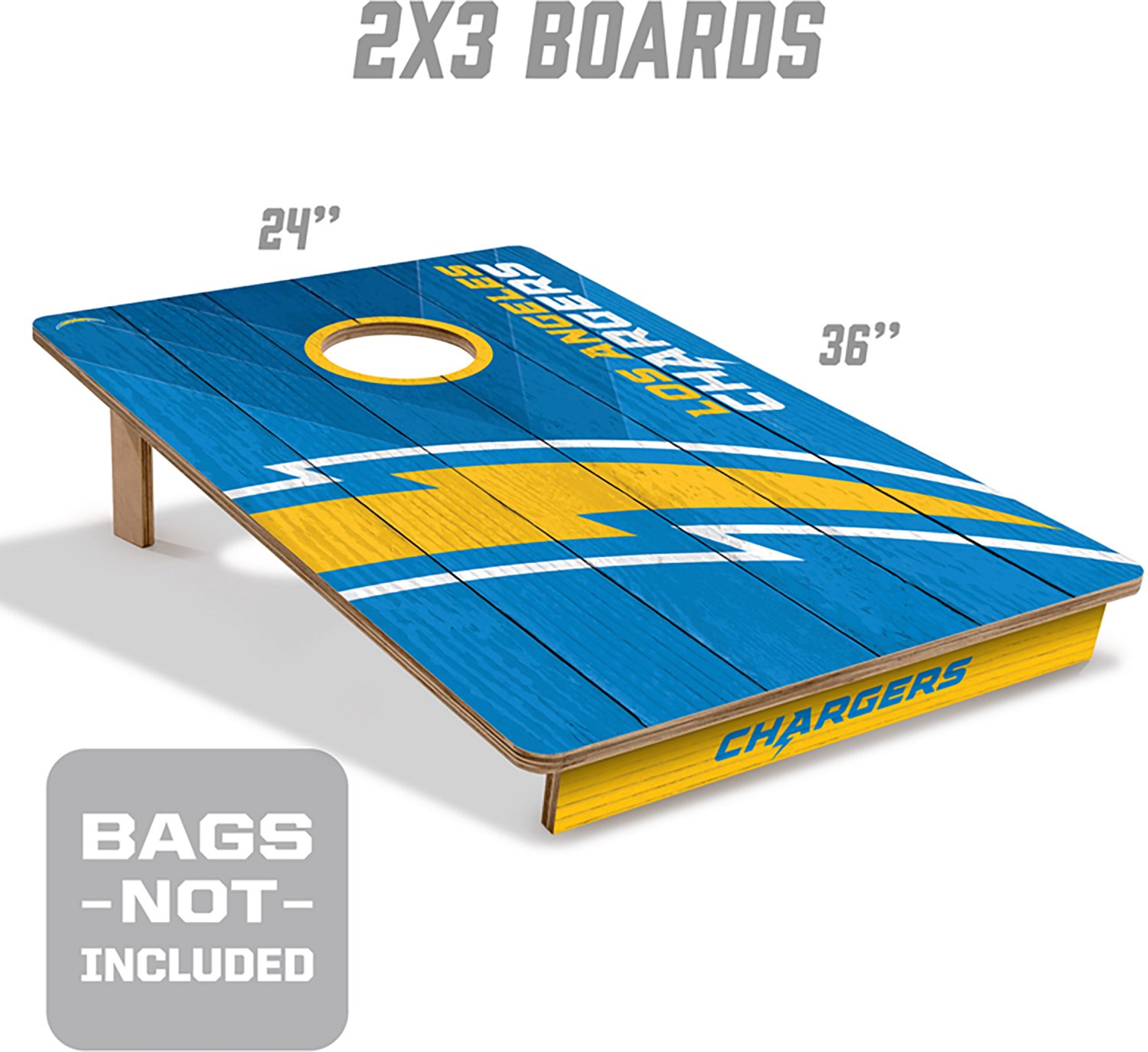YouTheFan Los Angeles Chargers Cornhole Game - view number 3
