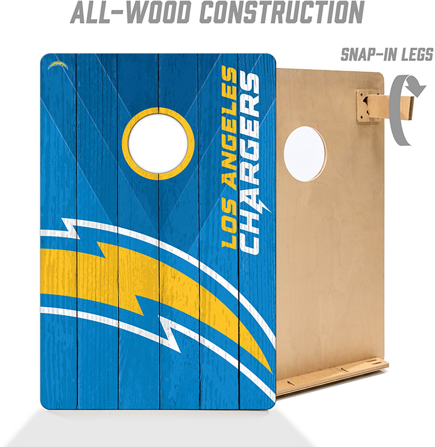YouTheFan Los Angeles Chargers Cornhole Game - view number 4