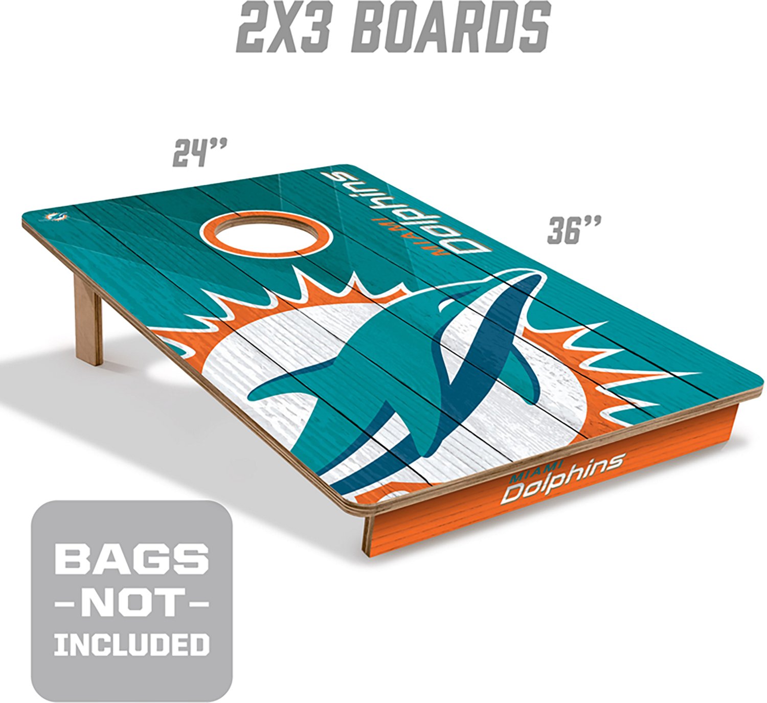 YouTheFan Miami Dolphins Cornhole Game - view number 3