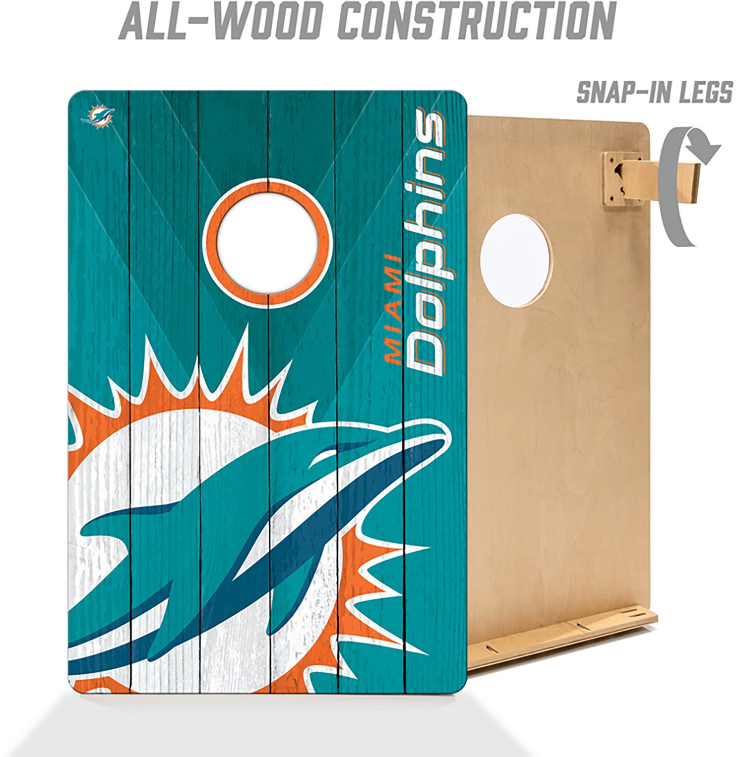 YouTheFan Miami Dolphins Cornhole Game - view number 4