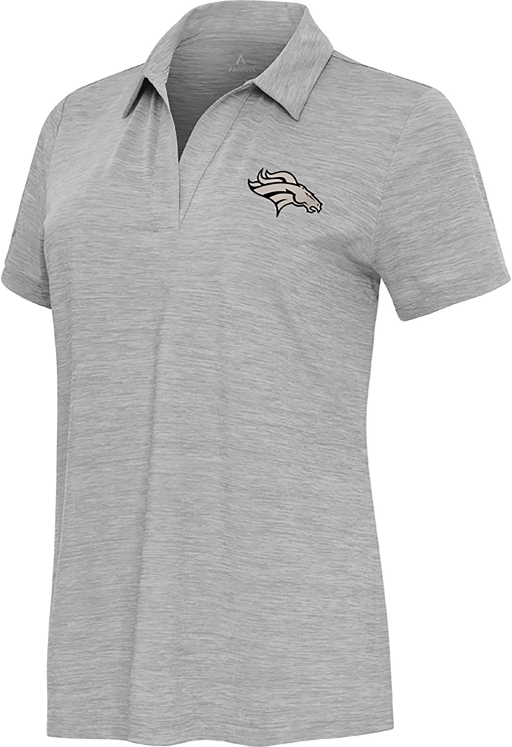 Antigua Women's Carolina Panthers Layout V-neck Polo Shirt