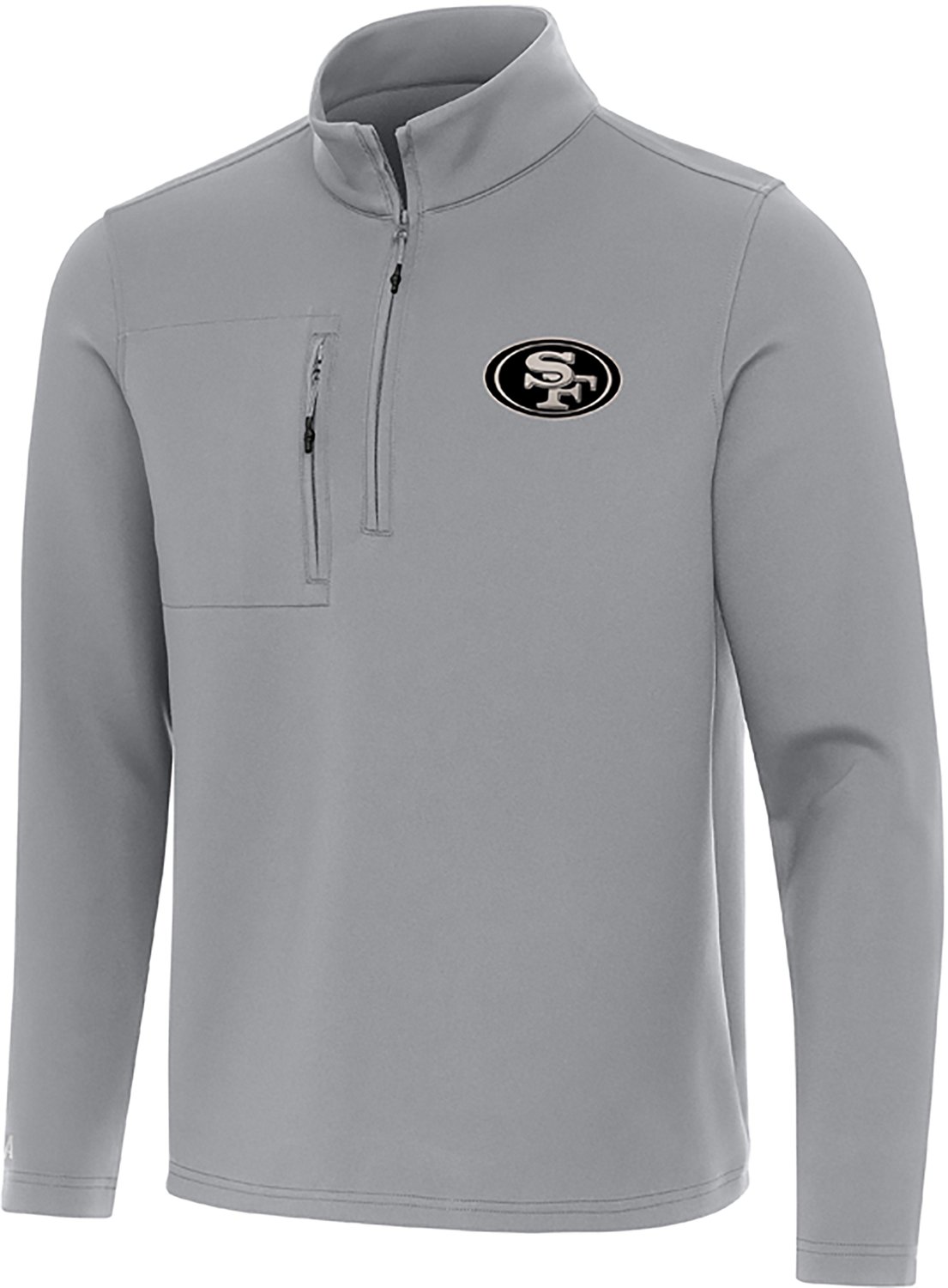 Antigua Men's Detroit Lions Insider 1/4-Zip Pullover Top
