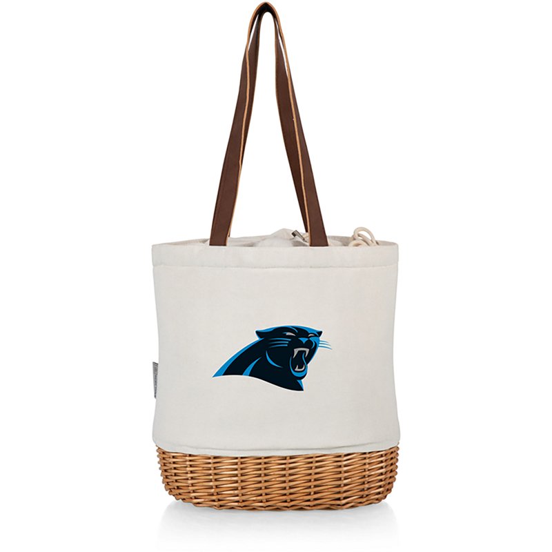 Picnic Time Carolina Panthers Pico Willow and Canvas Lunch Basket