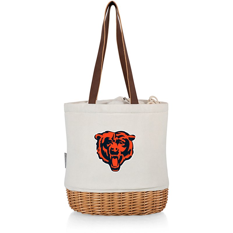 Chicago Bears - Pico Willow and Canvas Lunch Basket, (Natural Canvas)