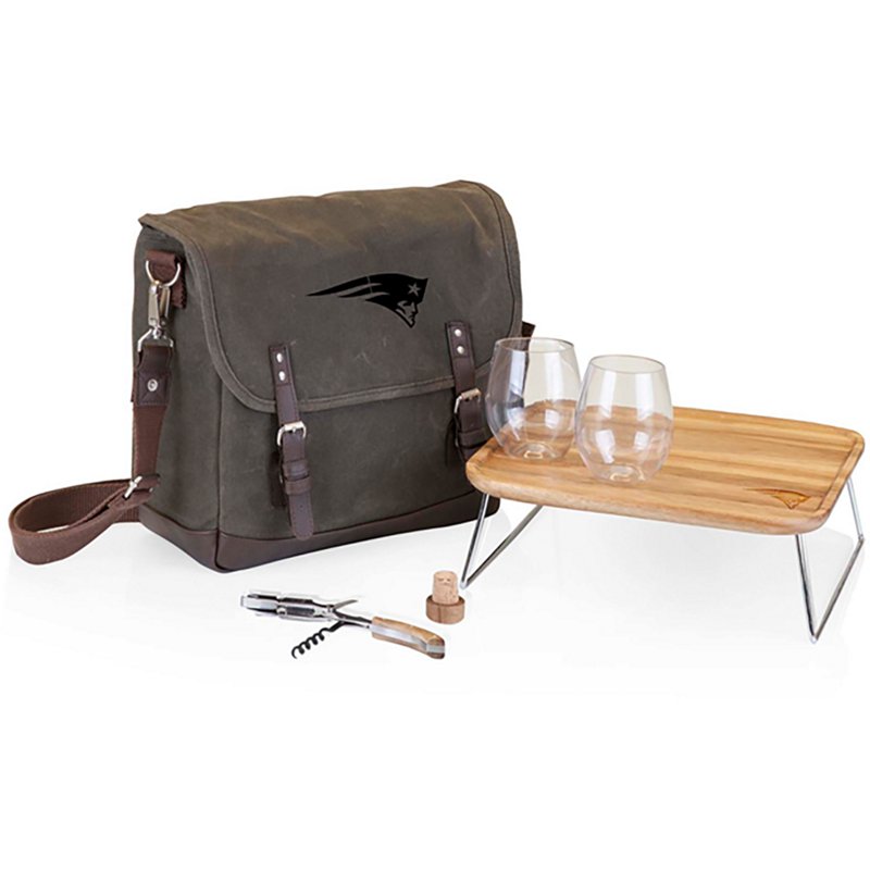 Picnic Time New England Patriots Adventure Wine Bag and Table Set