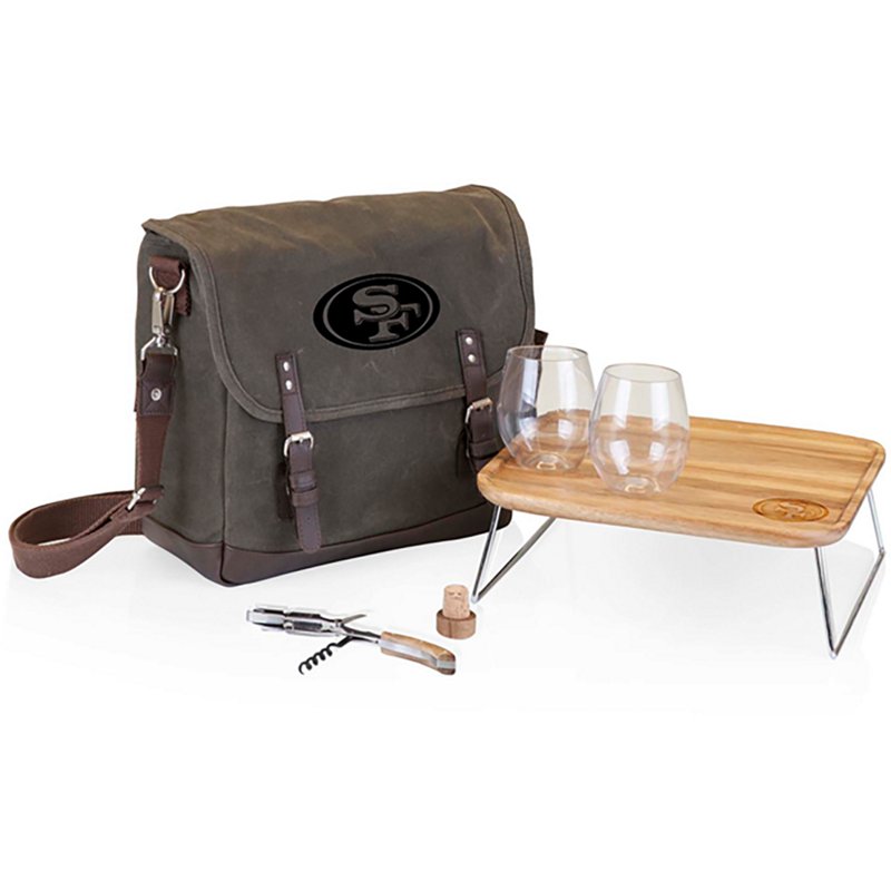 Picnic Time San Francisco 49ers Adventure Wine Bag and Table Set