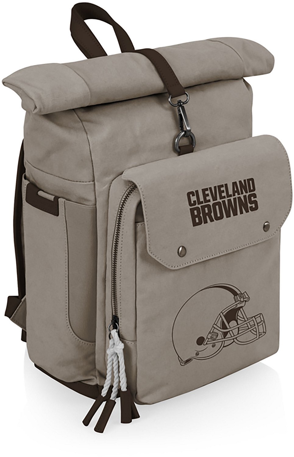 Picnic Time Cleveland Browns Carmel Roll Top 35 Can Backpack Cooler - view number 2