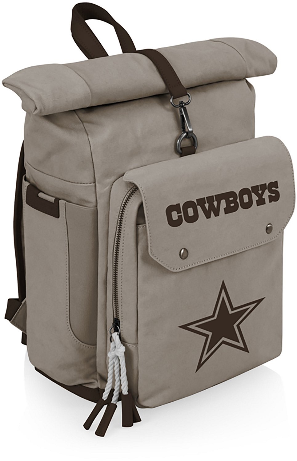 Picnic Time Dallas Cowboys Carmel Roll Top 35 Can Backpack Cooler - view number 2