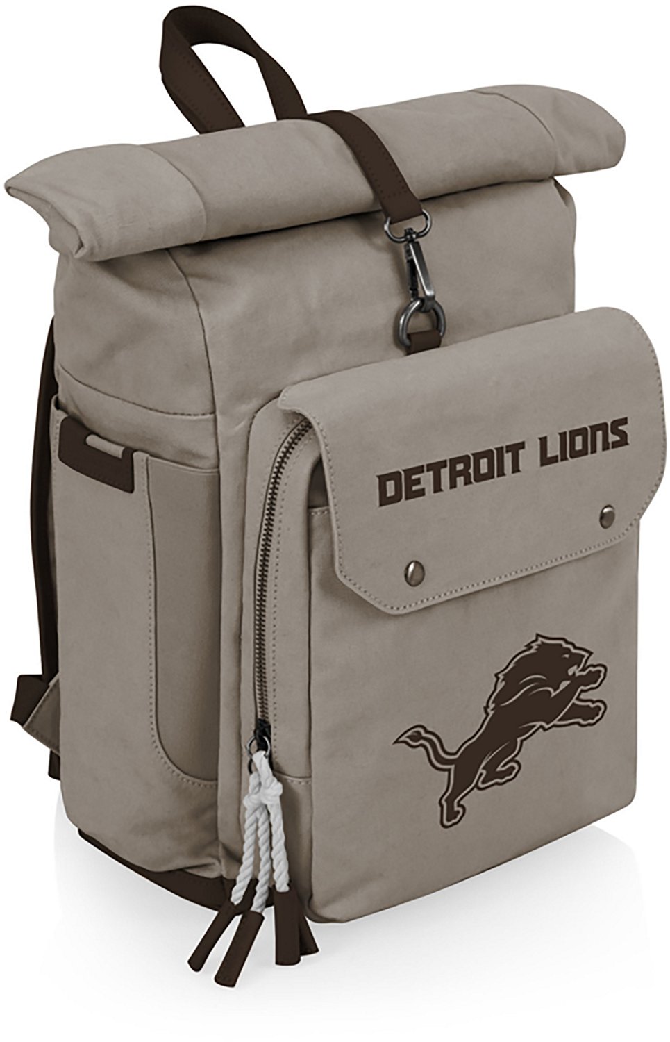 Picnic Time Detroit Lions Carmel Roll Top 35 Can Backpack Cooler - view number 2