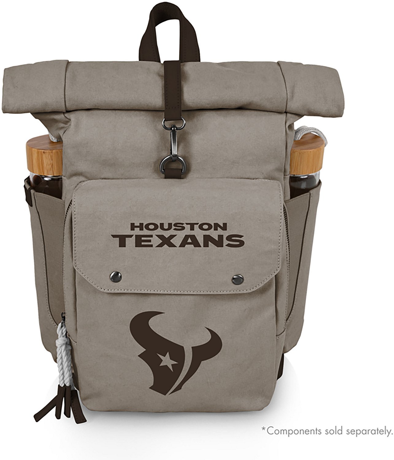 Picnic Time Houston Texans Carmel Roll Top 35 Can Backpack Cooler