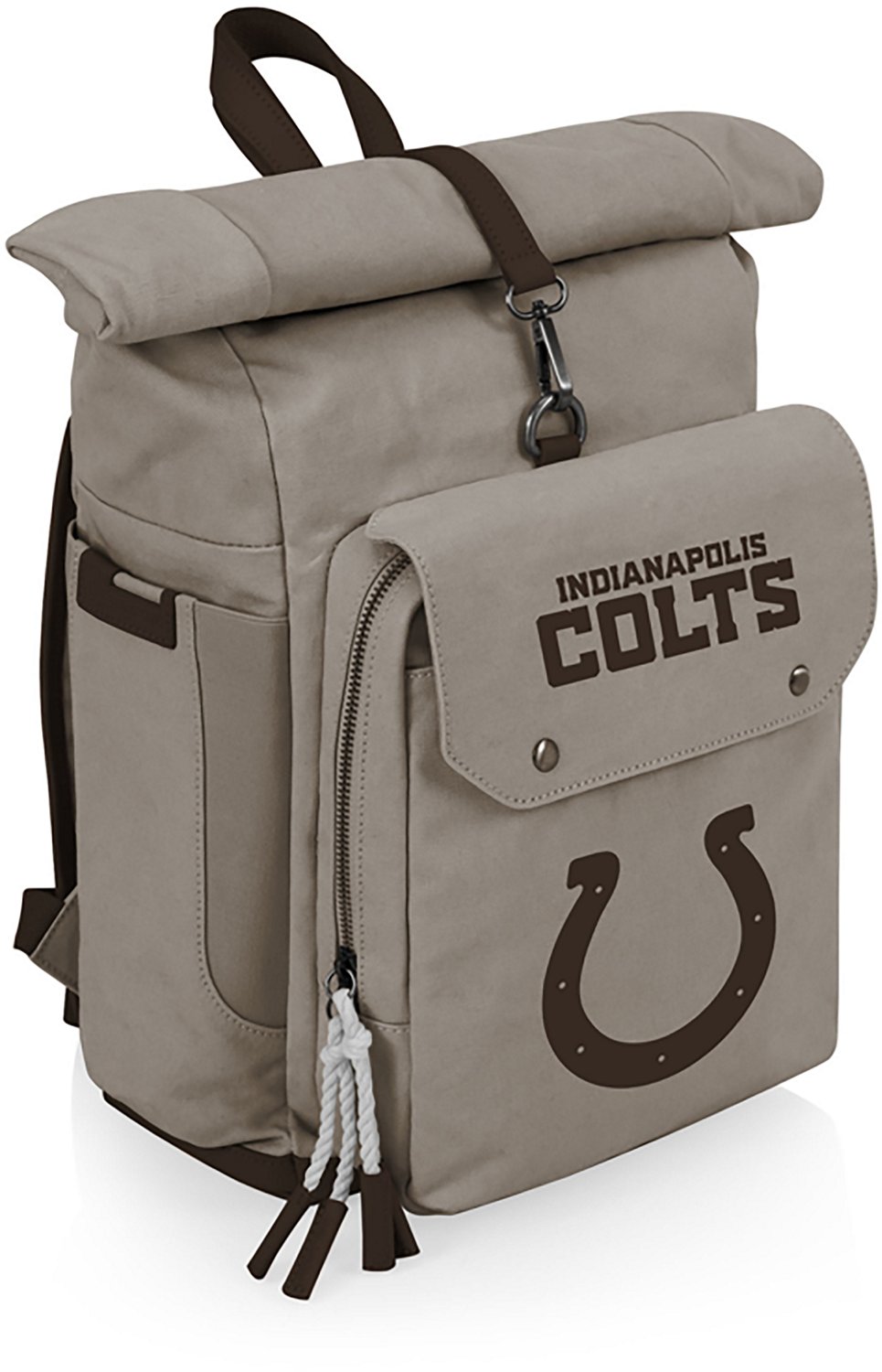 Picnic Time Indianapolis Colts Carmel Roll Top 35 Can Backpack Cooler - view number 2