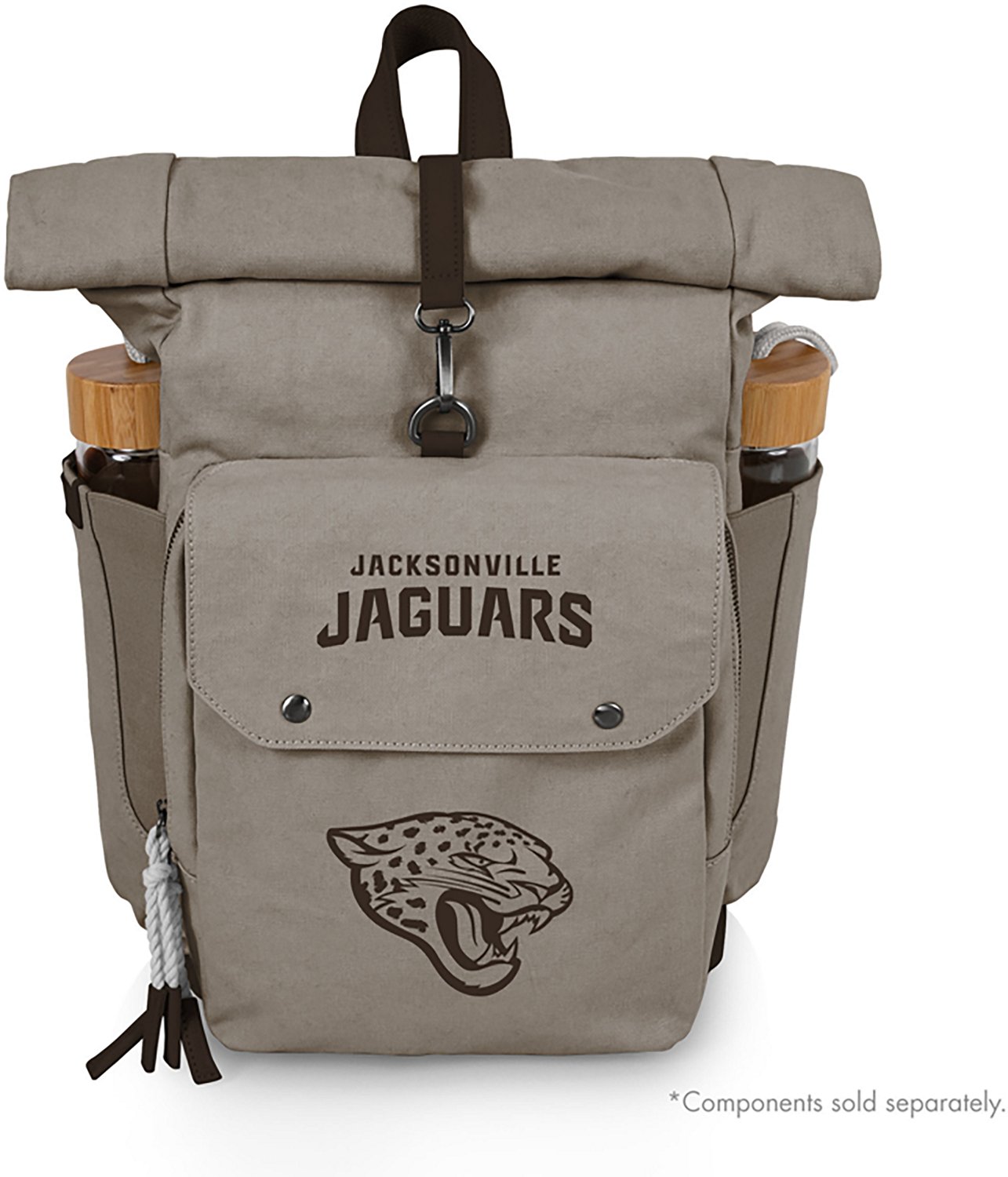 Picnic Time Jacksonville Jaguars Carmel Roll Top 35 Can Backpack Cooler