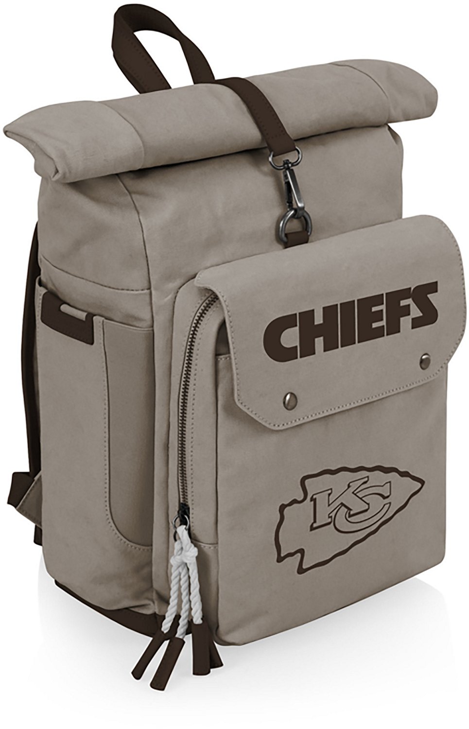 Picnic Time Kansas City Chiefs Carmel Roll Top 35 Can Backpack Cooler - view number 2