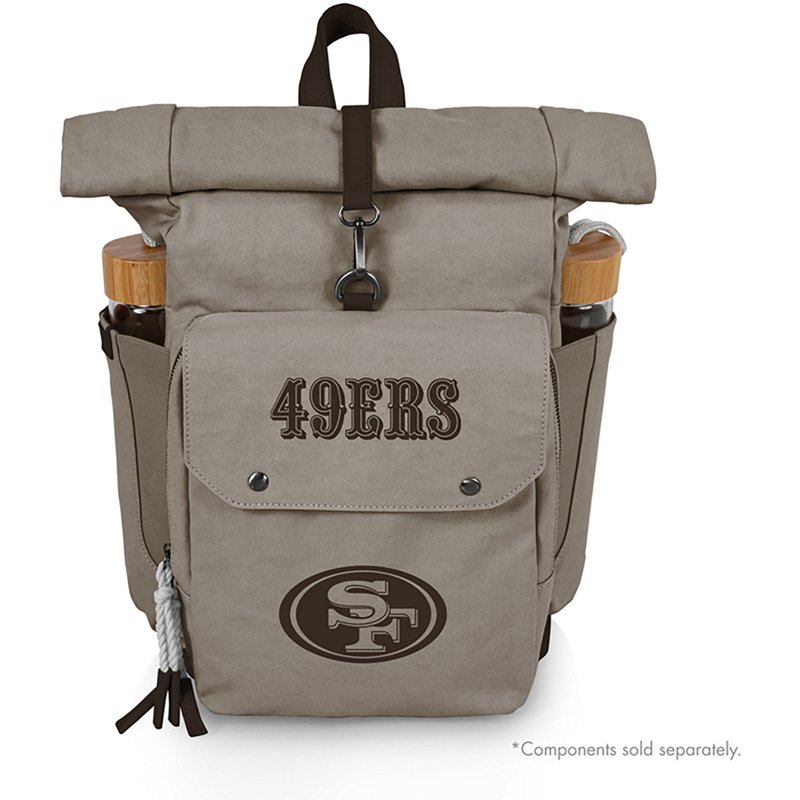 Picnic Time San Francisco 49ers Carmel Roll Top 35 Can Backpack Cooler