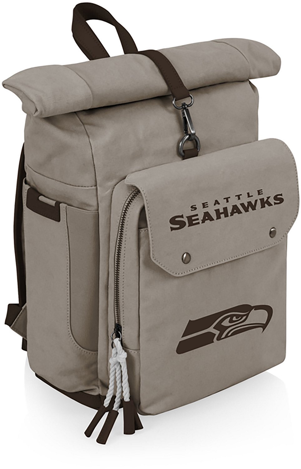 Picnic Time Seattle Seahawks Carmel Roll Top 35 Can Backpack Cooler - view number 2