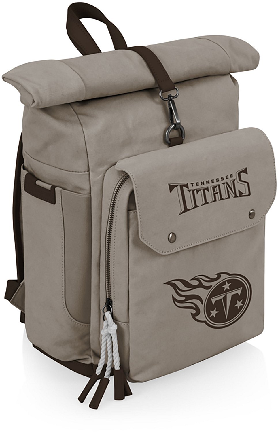 Picnic Time Tennessee Titans Carmel Roll Top 35 Can Backpack Cooler - view number 2