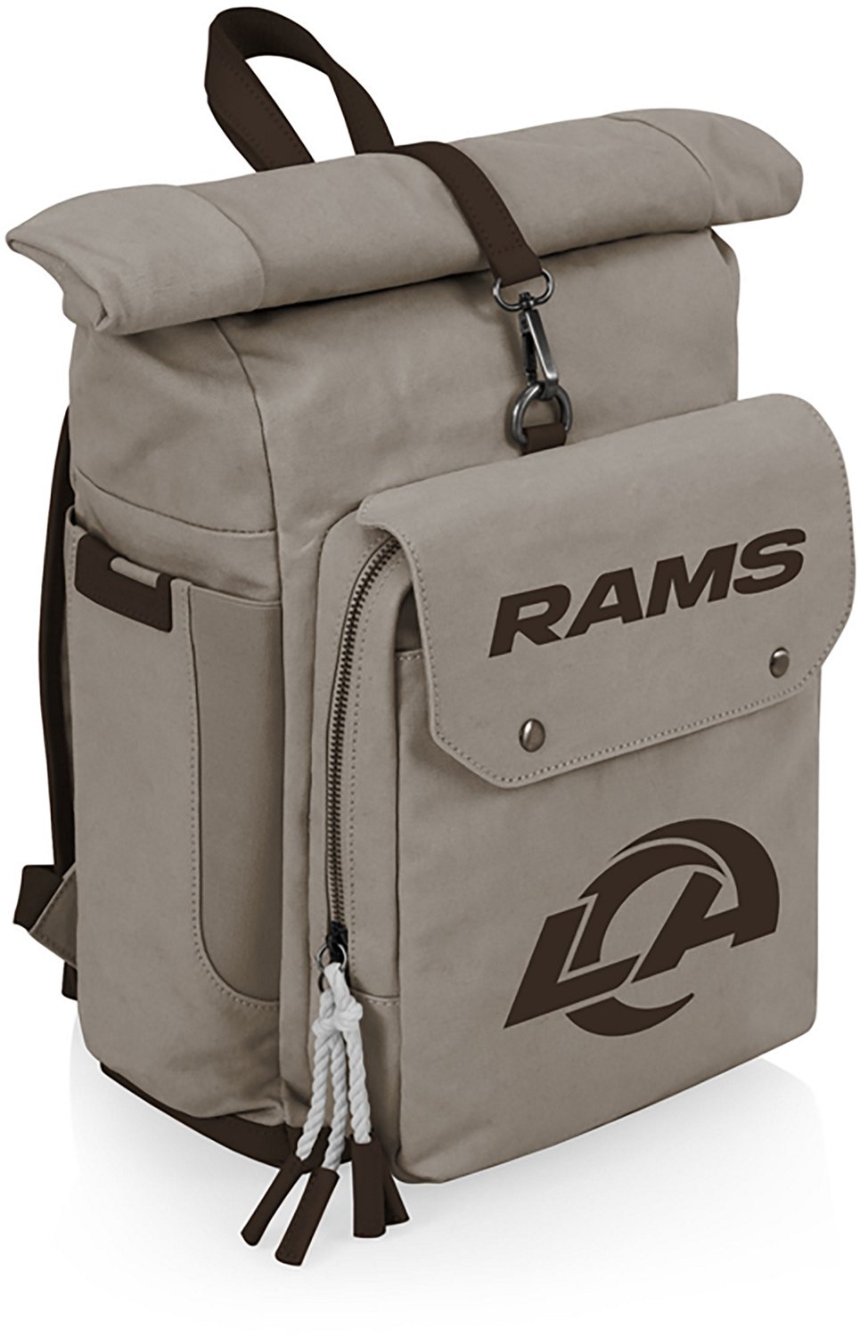 Picnic Time Los Angeles Rams Carmel Roll Top 35 Can Backpack Cooler - view number 2