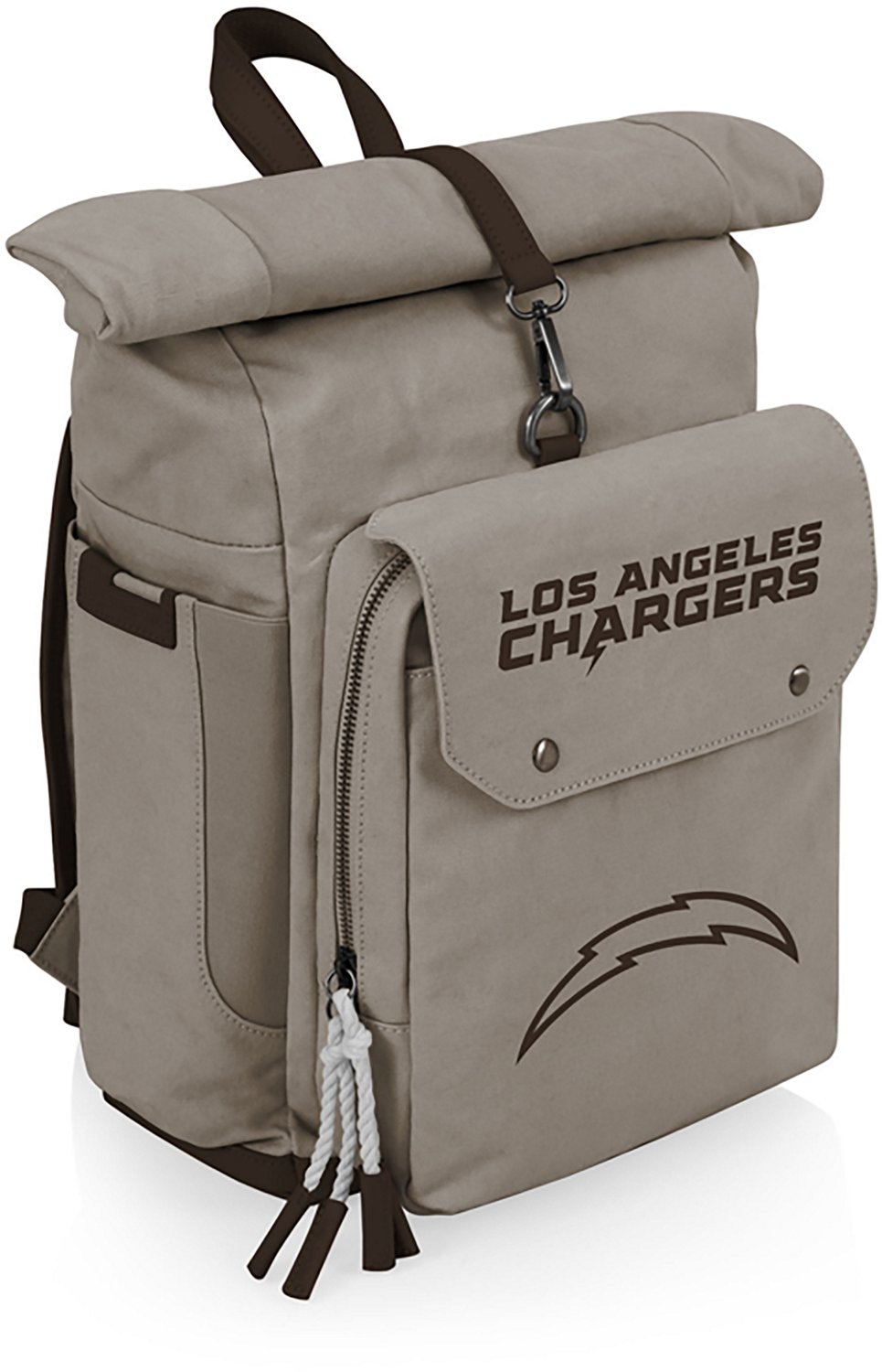 Picnic Time Los Angeles Chargers Carmel Roll Top 35 Can Backpack Cooler - view number 2