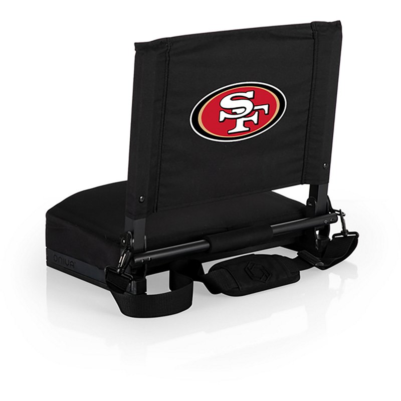Picnic Time San Francisco 49ers Gridiron Folding Padded Stadium Seat