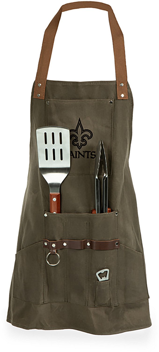 Picnic Time New Orleans Saints BBQ Apron with Tools & Bottle Opener
