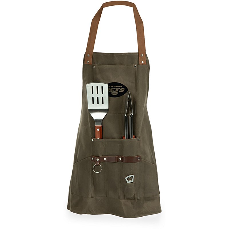 Picnic Time Officially Licensed NFL New York Jets BBQ Apron with Tools