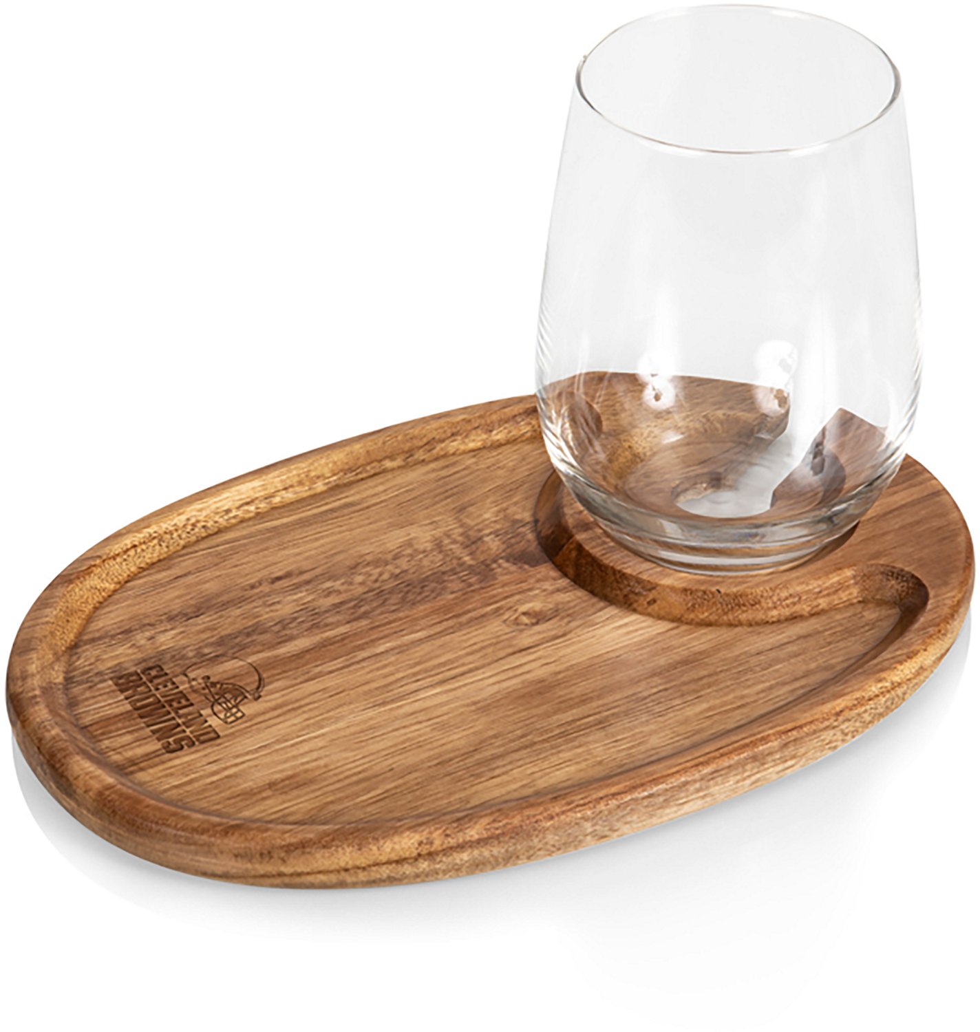 Picnic Time Cleveland Browns Wine Appetizer Plates 4-Pack - view number 2