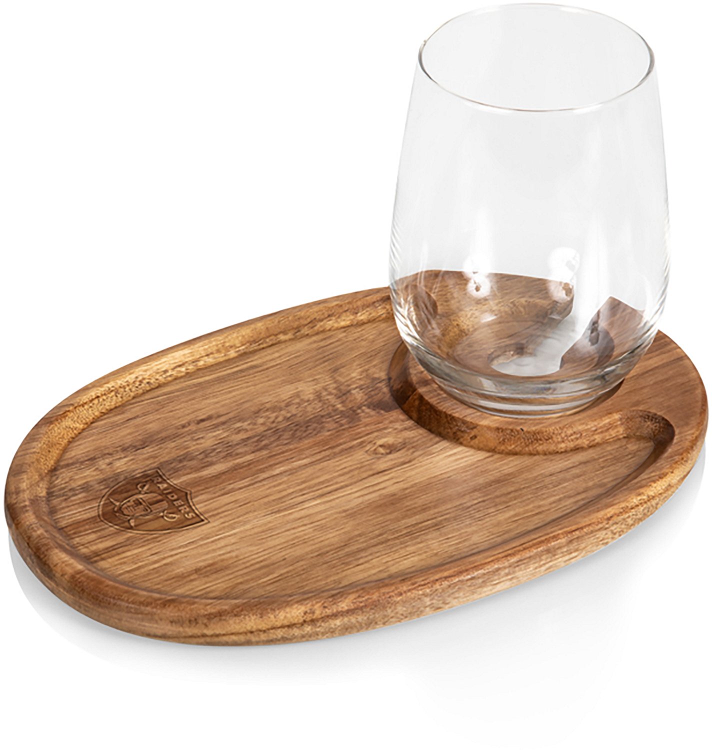 Picnic Time Las Vegas Raiders Wine Appetizer Plates 4-Pack - view number 2