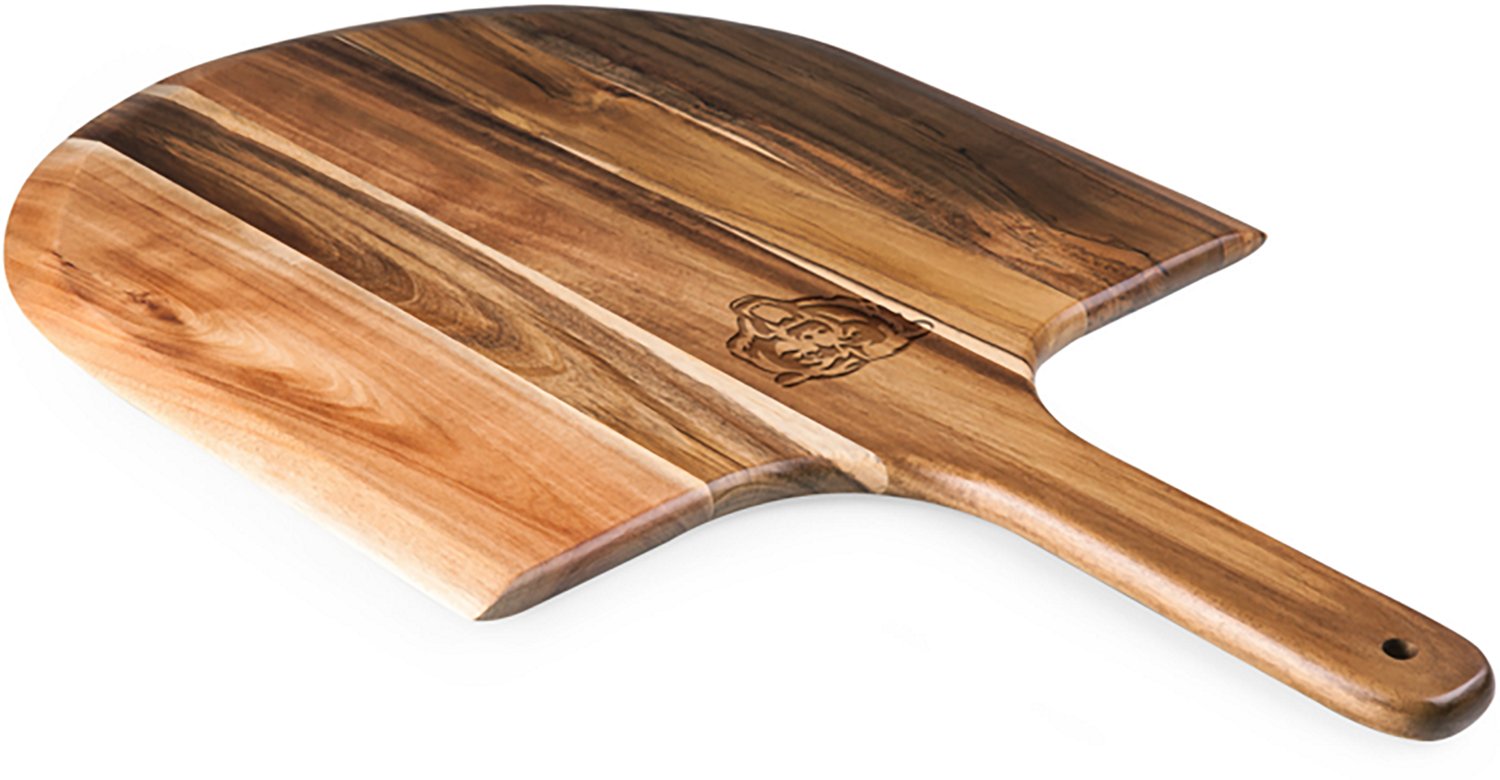 Picnic Time Chicago Bears Acacia Serving Pizza Peel