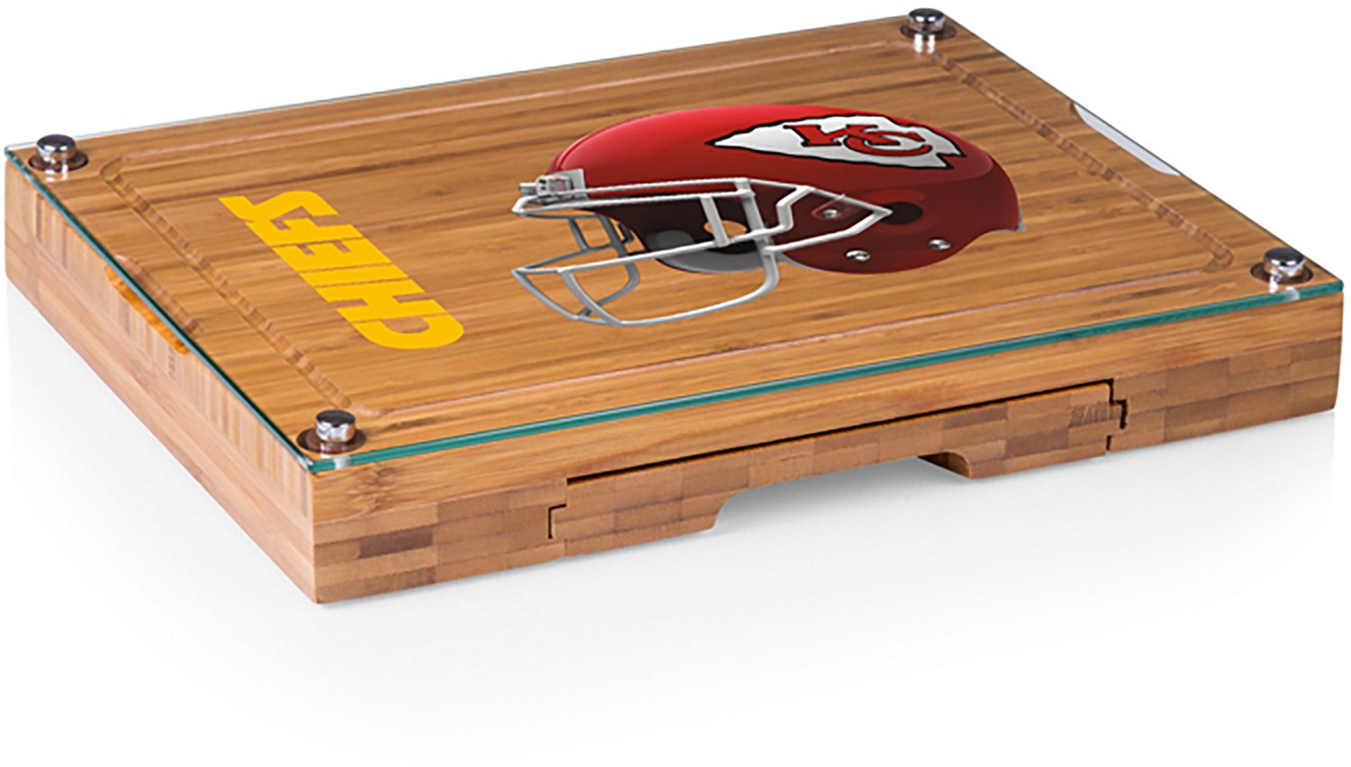 Picnic Time Kansas City Chiefs Concerto Glass Top Cheese Cutting Board and Tools Set - view number 1