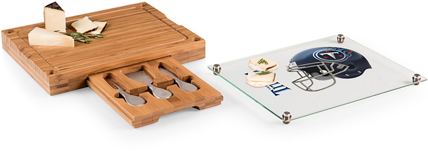 Picnic Time Tennessee Titans Concerto Glass Top Cheese Cutting Board and Tools Set - view number 2