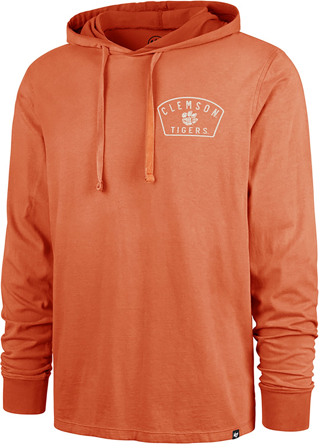 '47 Clemson Tigers Men's Dusted Overhand River Jersey Long Sleeve Hooded Top