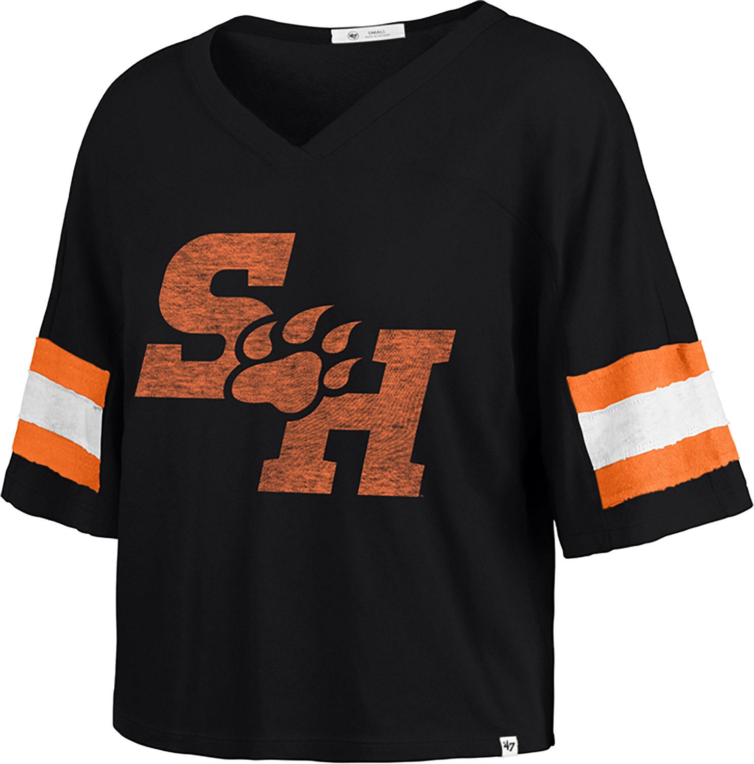 47B Women's Sam Houston State Gridiron Premier Scout Crop Short Sleeve Top