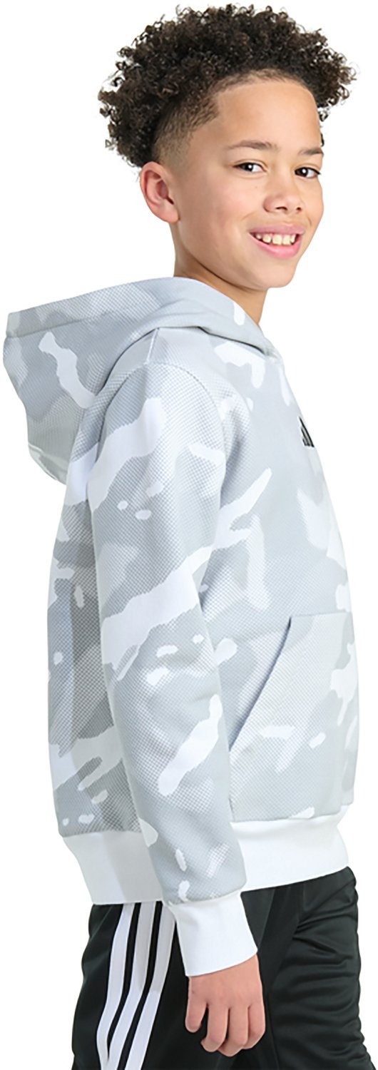 adidas Boys' Halftone Camo Printed Fleece Pullover Hoodie - view number 3