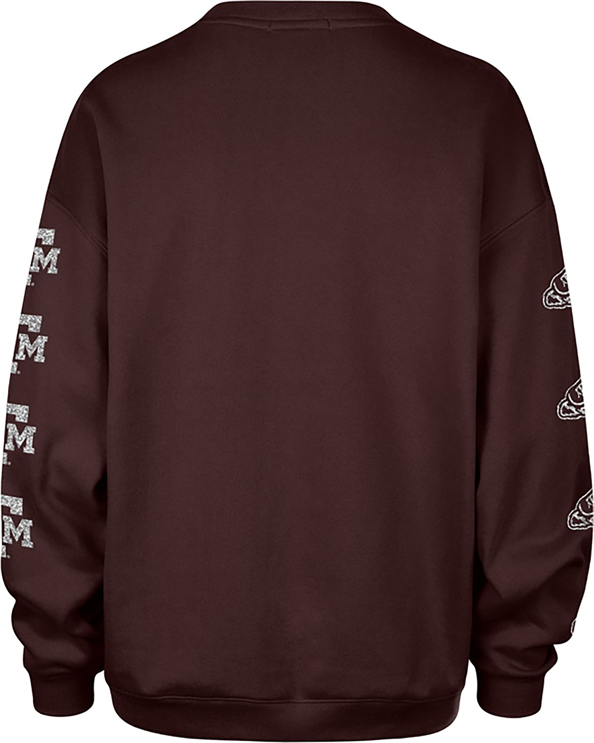 47 Brands Women's Texas A&M Aggies Tide Go Big Oversized Long Sleeve Crew Fleece - view number 2