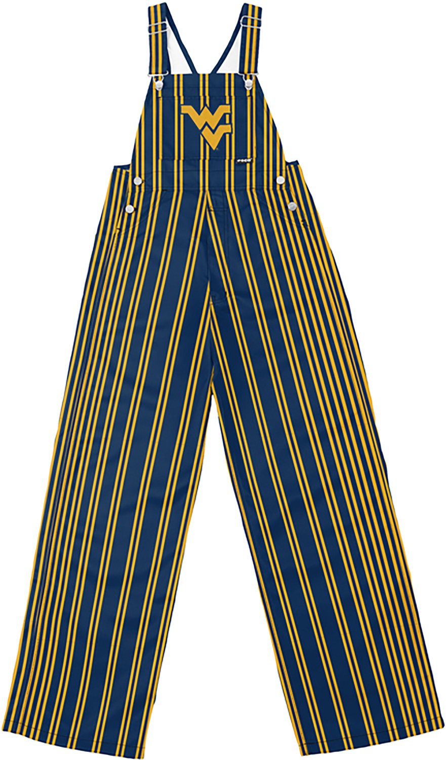 FOCO Men's West Virginia Sideline Spirit Stripe Overalls - view number 3