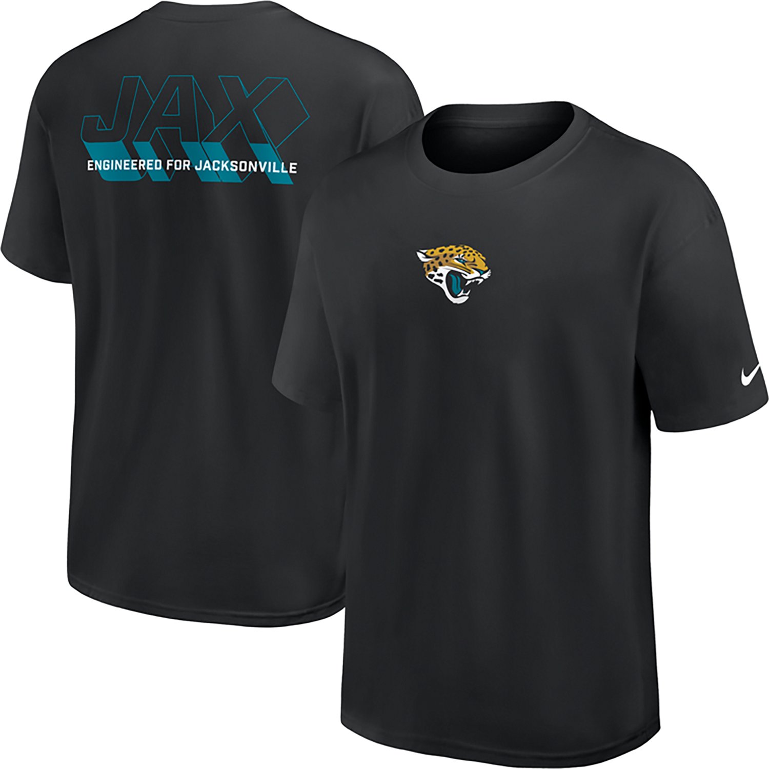 Nike Men's Jacksonville Jaguars Essential Heavy Max 90 Short Sleeve T-Shirt - view number 3
