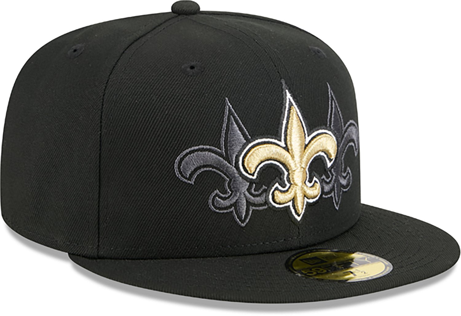 New Era Men’s New Orleans Saints Tri Hit OTC 59FIFTY Cap  - view number 5