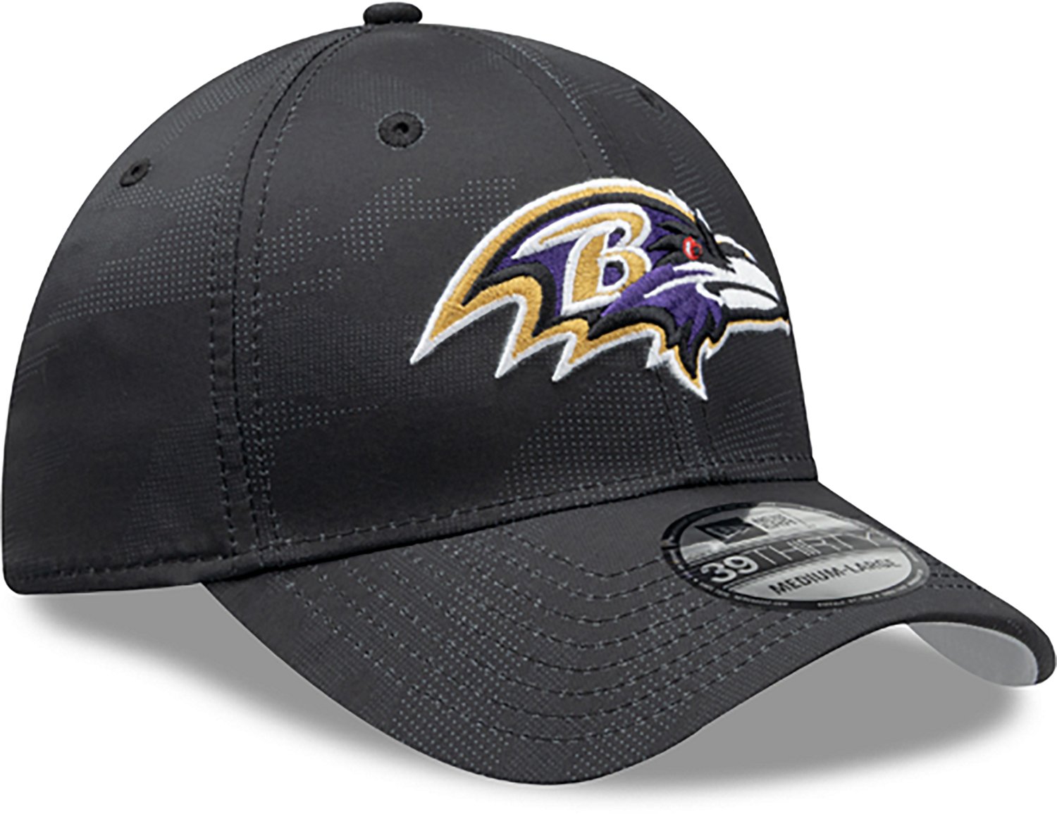 New Era Men's Ravens Tonal Camo OTC 39THIRTY Cap - view number 3