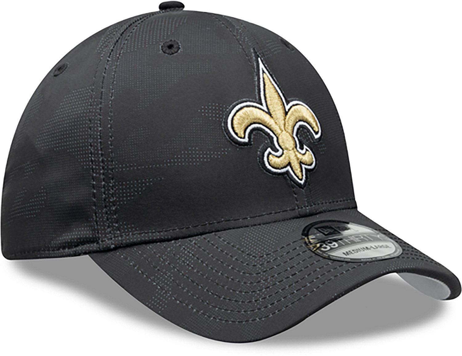 New Era Men's New Orleans Saints Tonal Camo OTC 39THIRTY Cap  - view number 3