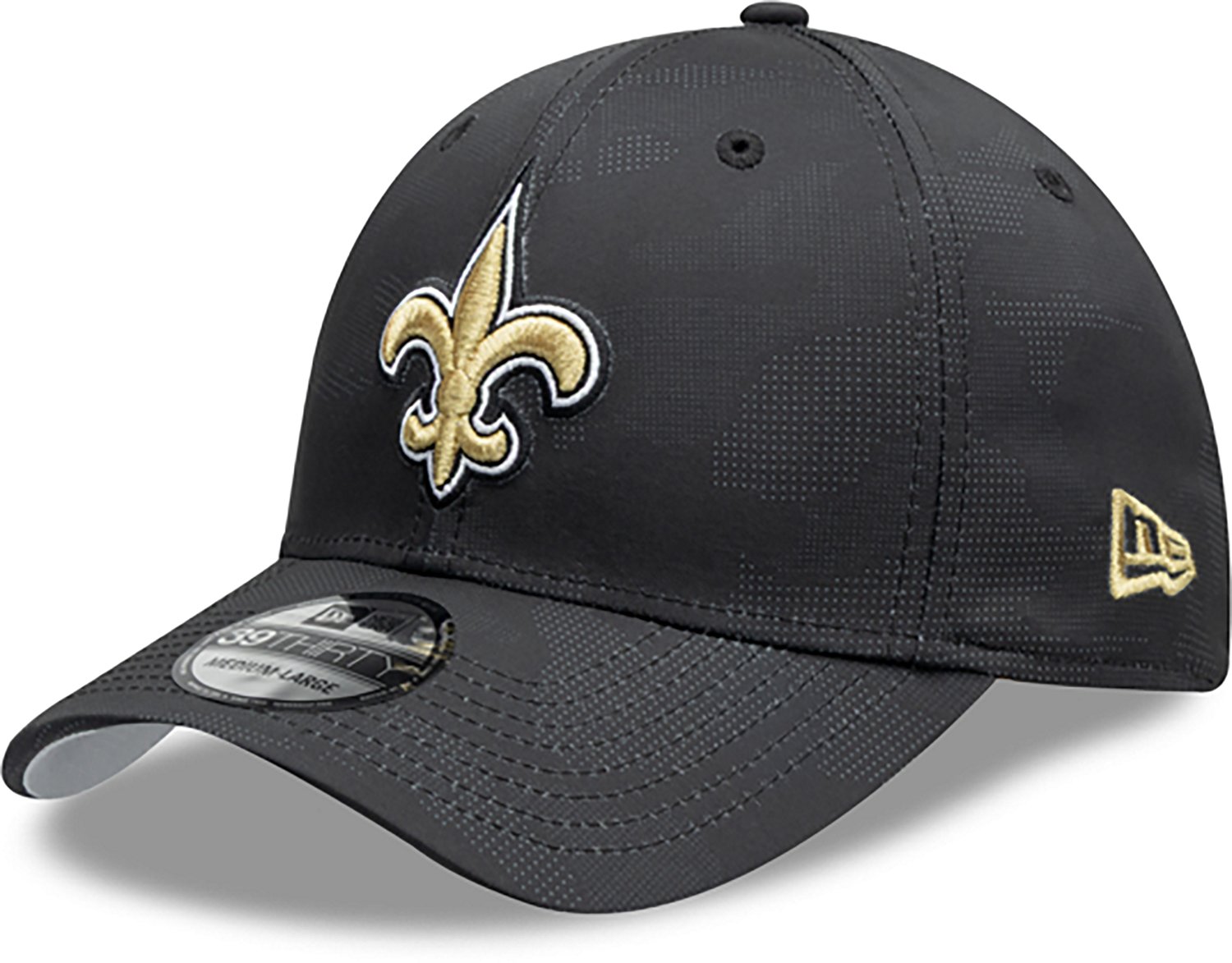 New Era Men's New Orleans Saints Tonal Camo OTC 39THIRTY Cap  - view number 4