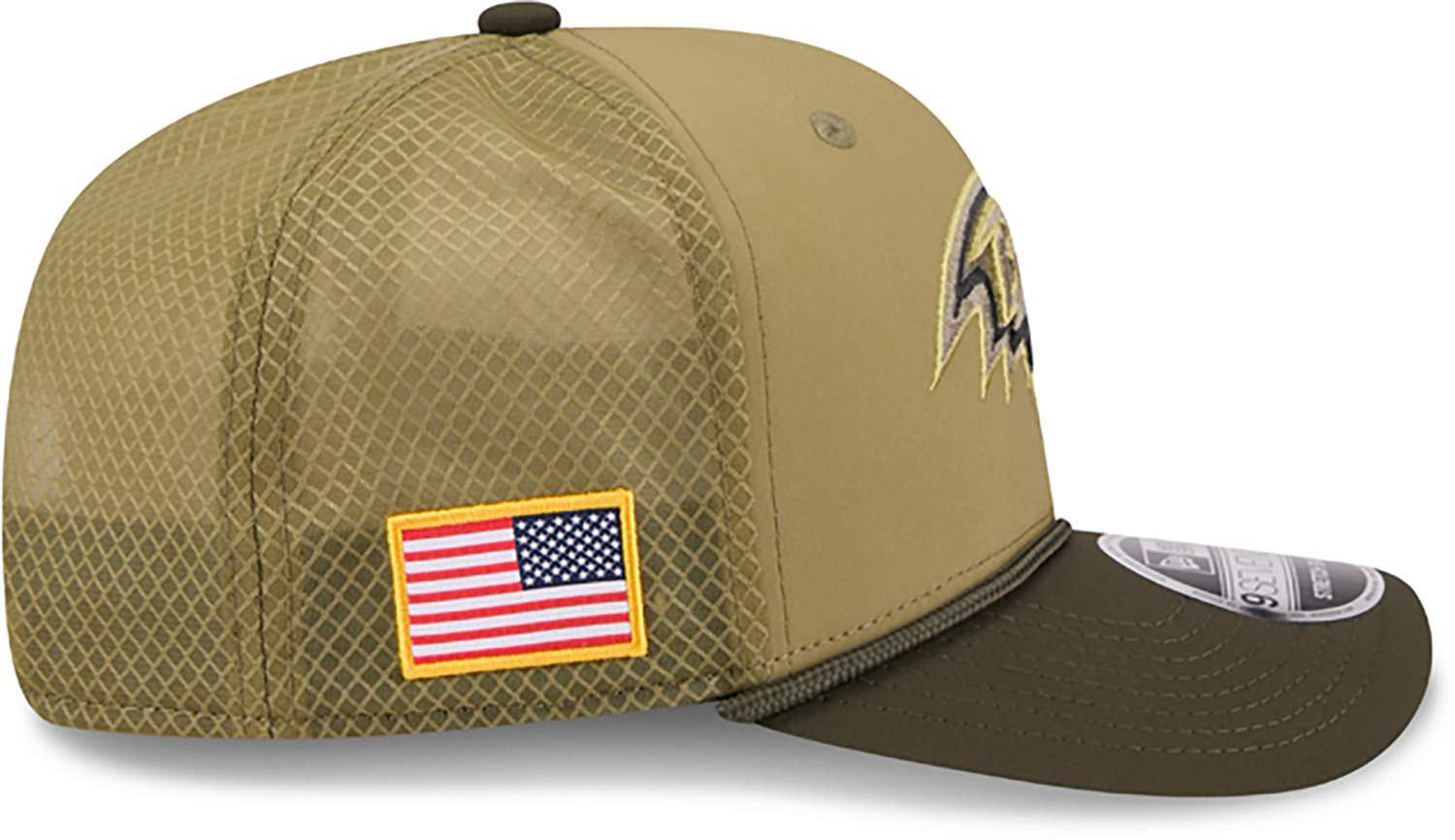 New Era Men's Ravens 25 Salute to Service 9SEVENTY Cap - view number 3