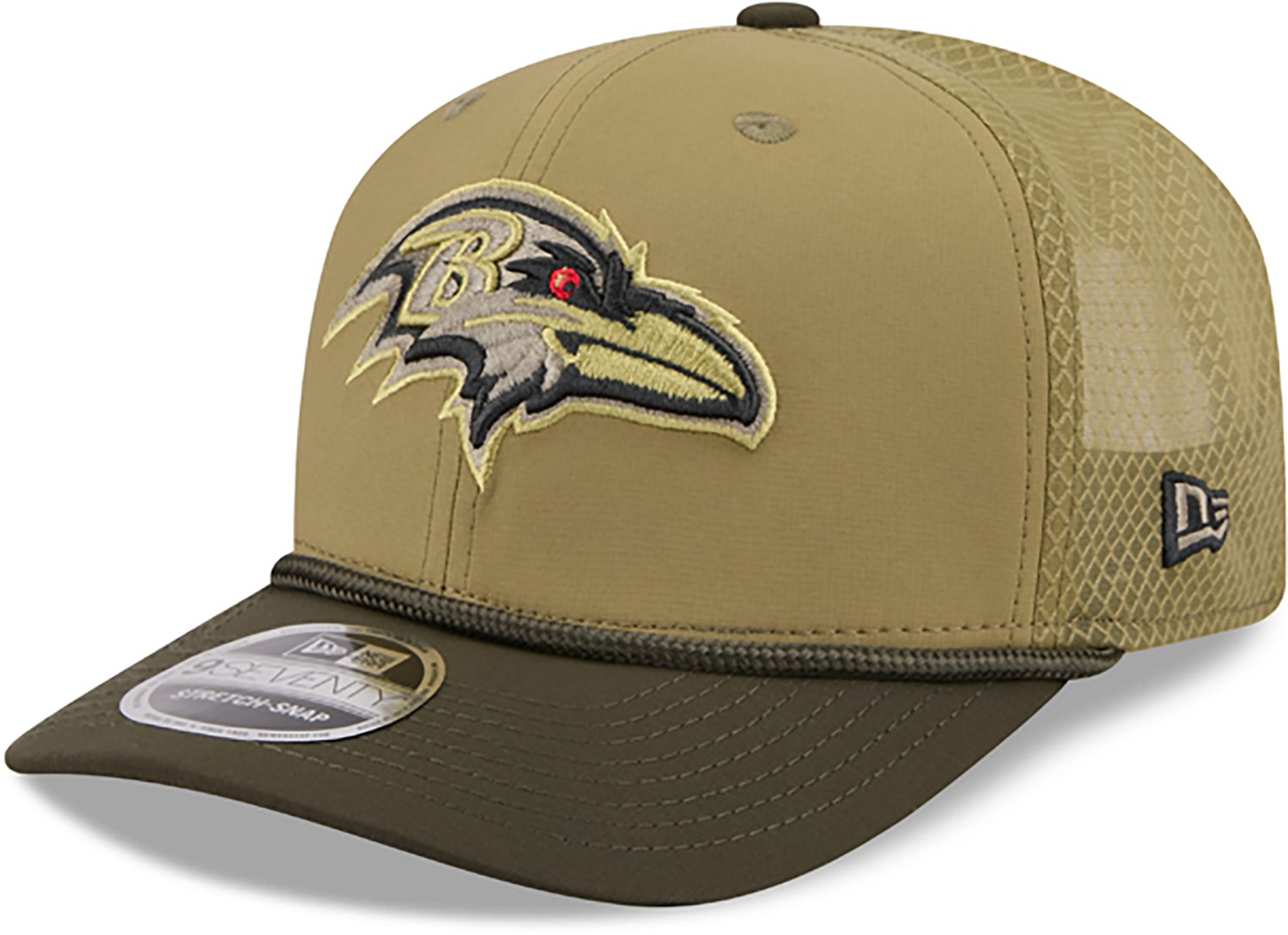 New Era Men's Ravens 25 Salute to Service 9SEVENTY Cap - view number 6