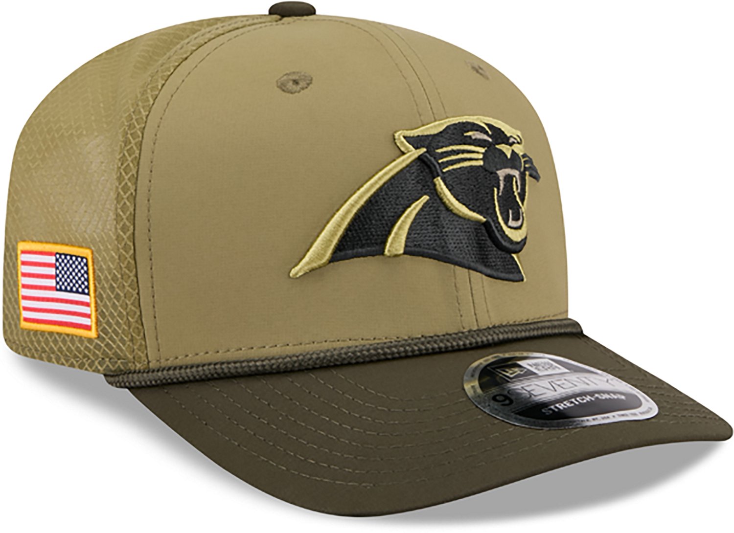 New Era Men's Panthers 25 Salute to Service 9SEVENTY Cap - view number 5