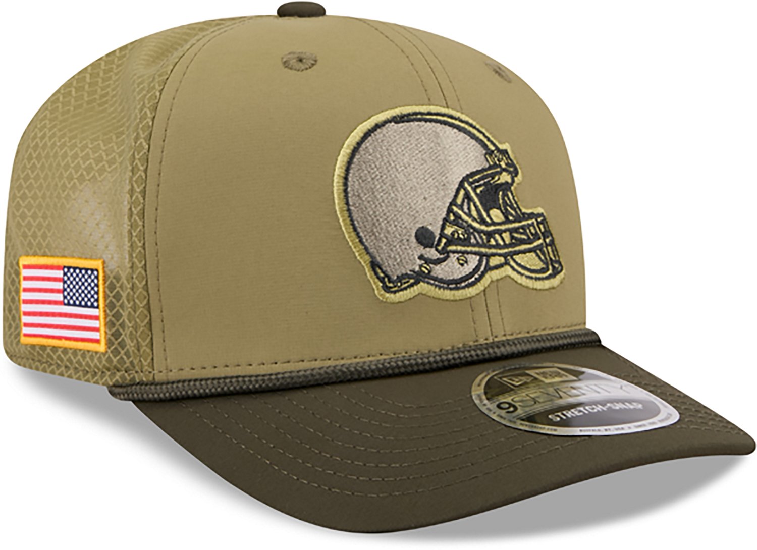 New Era Men's Browns 25 Salute to Service 9SEVENTY Cap - view number 5