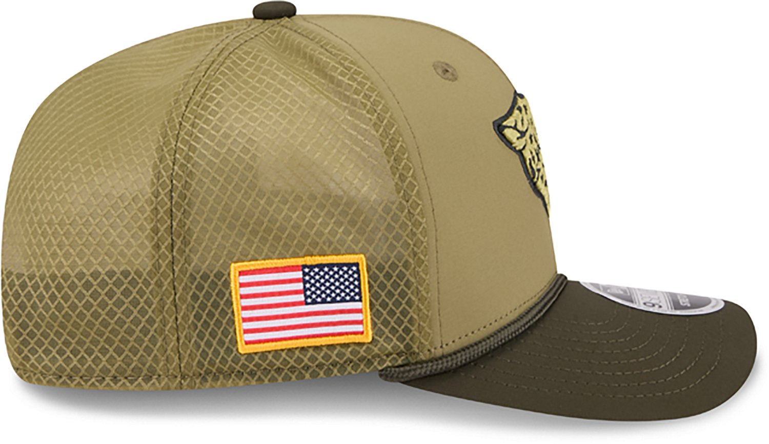 New Era Men's Jaguars 25 Salute to Service 9SEVENTY Cap - view number 3
