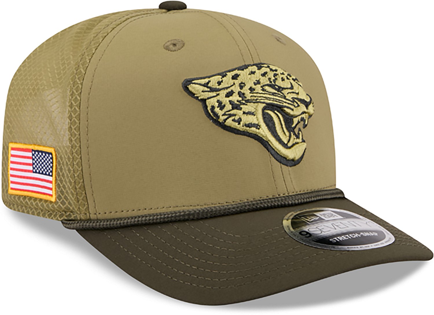 New Era Men's Jaguars 25 Salute to Service 9SEVENTY Cap - view number 5