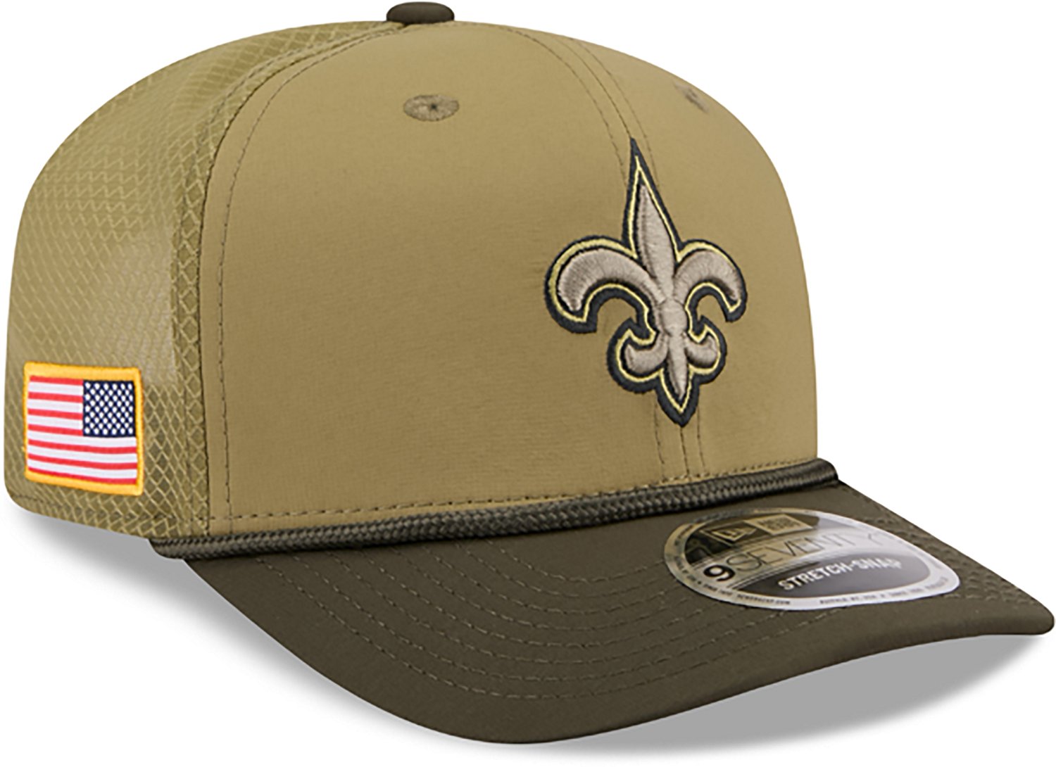 New Era Men's Saints 25 Salute to Service 9SEVENTY Cap - view number 4