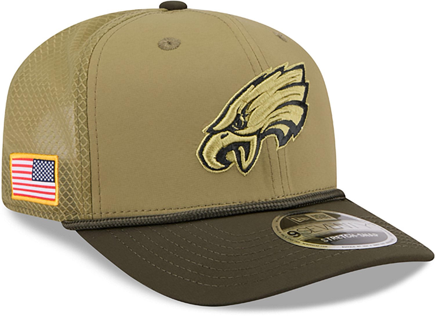 New Era Men's Eagles 25 Salute to Service 9SEVENTY Cap - view number 5
