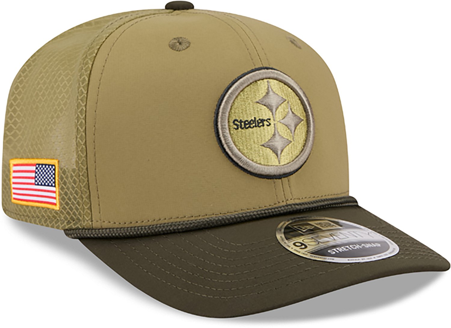 New Era Men's Steelers 25 Salute to Service 9SEVENTY Cap - view number 5