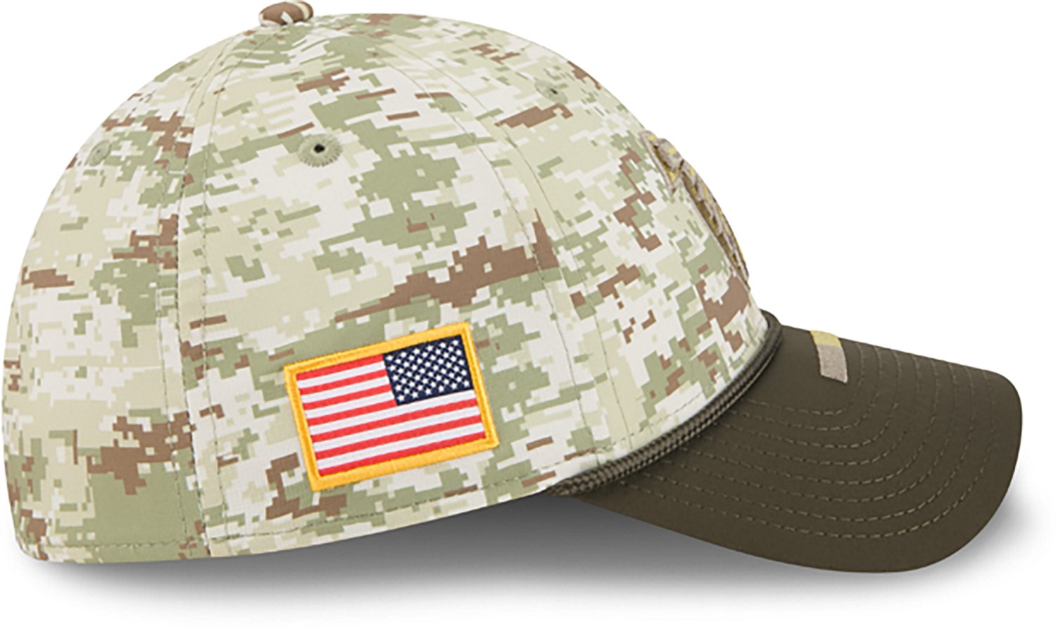 New Era Men's Falcons 25 Salute to Service Camo 39THIRTY Cap - view number 3